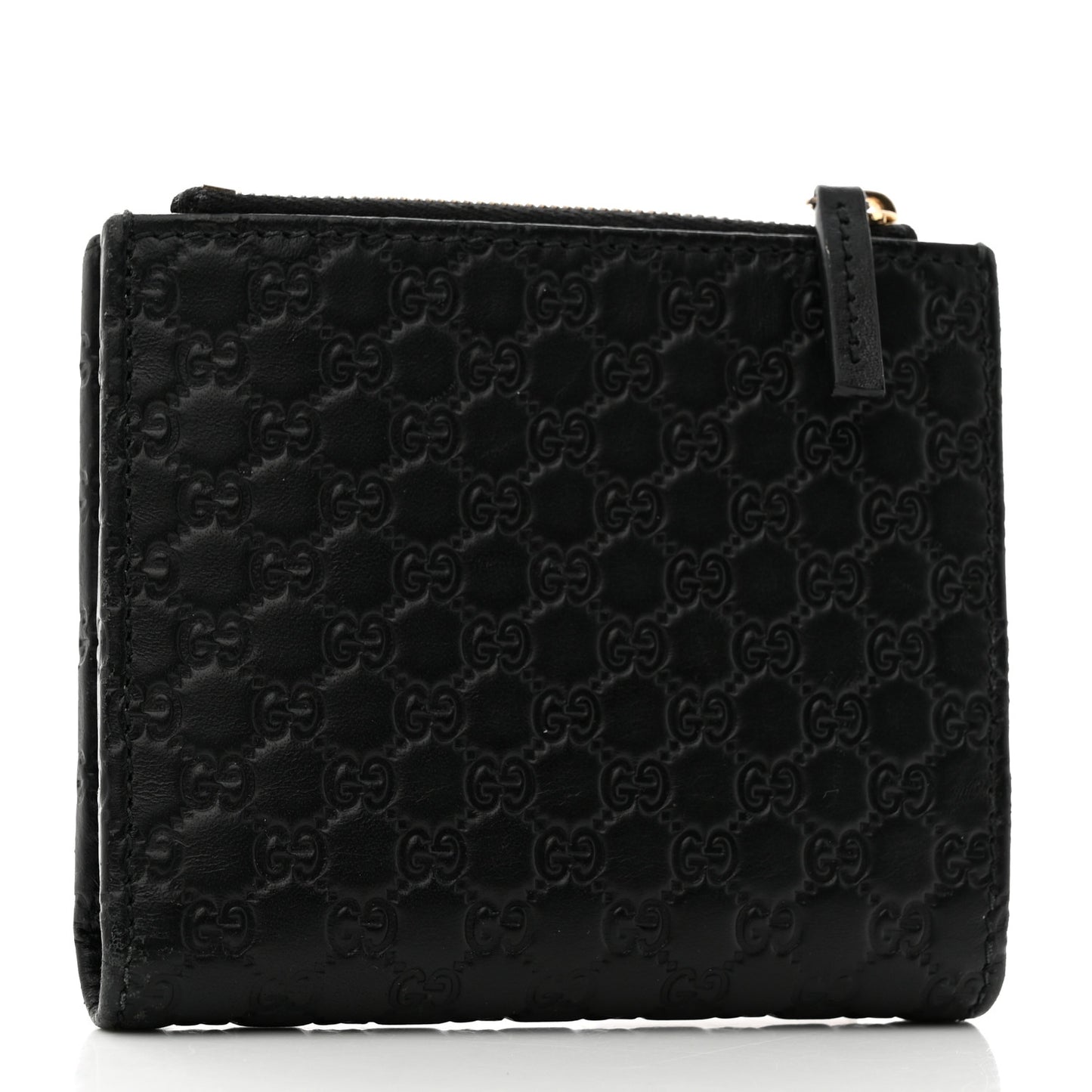 Microguccissima Snap Bi-Fold Wallet Black
