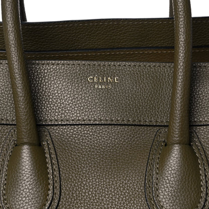 Celine Drummed Calfskin Mini Luggage Jungle 7 of 11