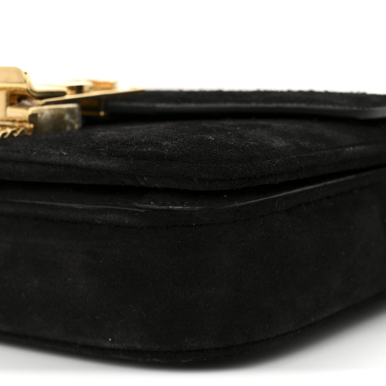 Celine Suede Small Pampille C Bag Black 9 of 10