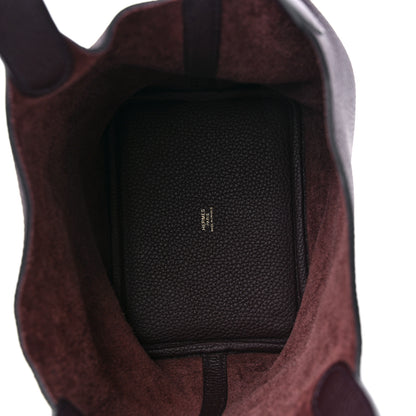 Hermes Taurillon Clemence Picotin Lock 18 PM Rouge Sellier 5 of 11