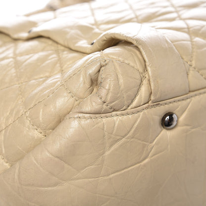 Chanel Distressed Lambskin Vintage Ligne Lady Braid Tote Ivory 10 of 14