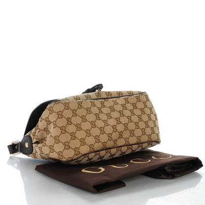 Gucci Monogram Techno Horsebit Large Shoulder Flap Bag Brown 4 of 7