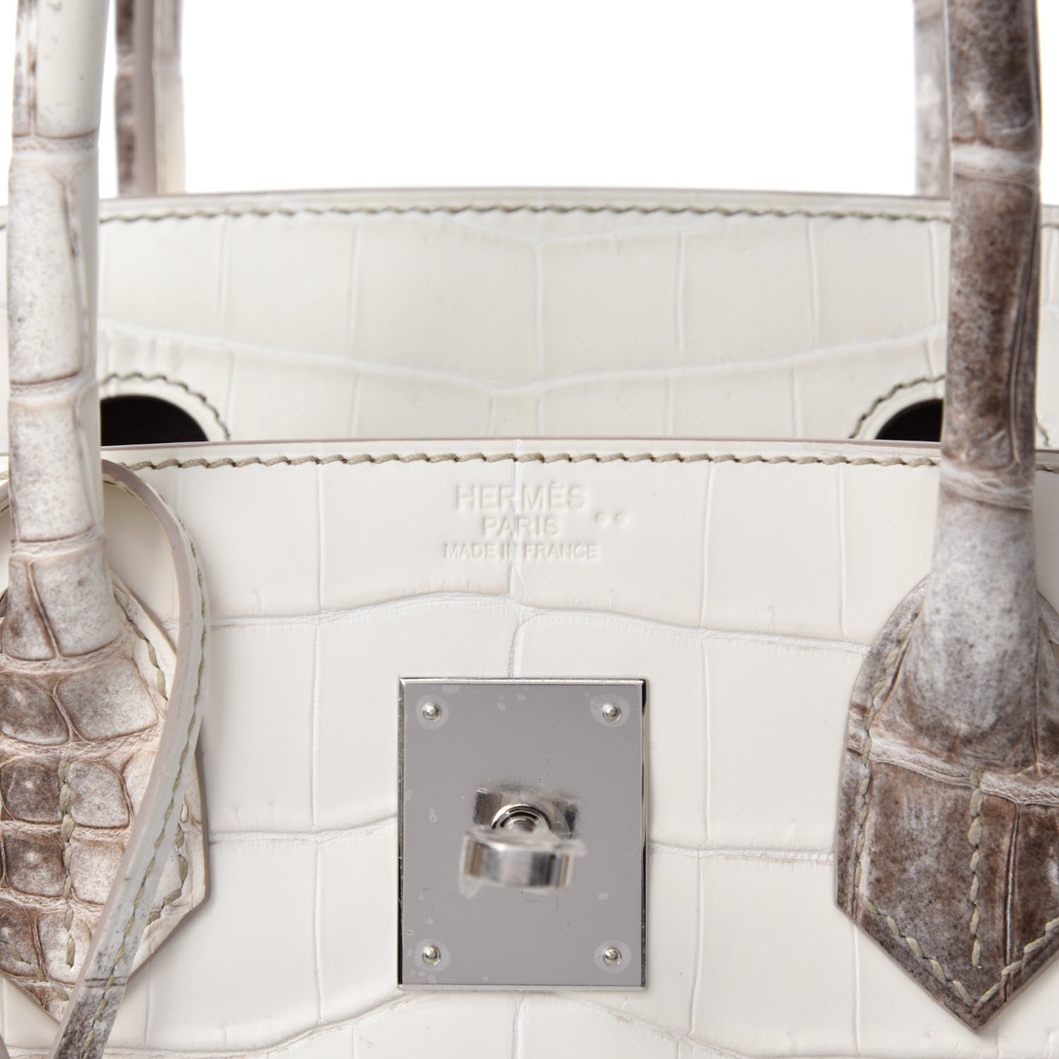 Hermes Matte Niloticus Crocodile Himalaya Birkin 30 Blanc 13 of 15