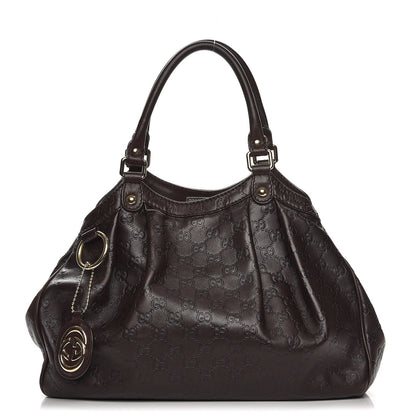 Gucci Guccissima Medium Sukey Tote Chocolate 1 of 13
