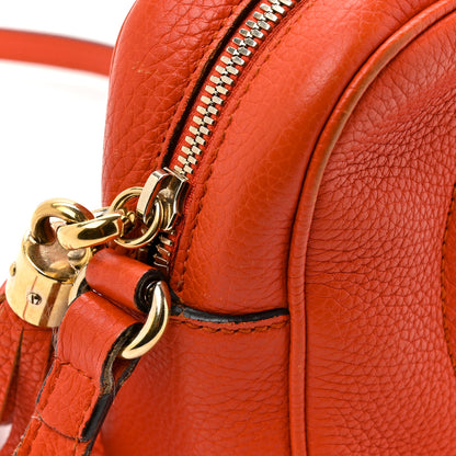 Gucci Pebbled Calfskin Small Soho Disco Bag Sun Orange 15 of 16