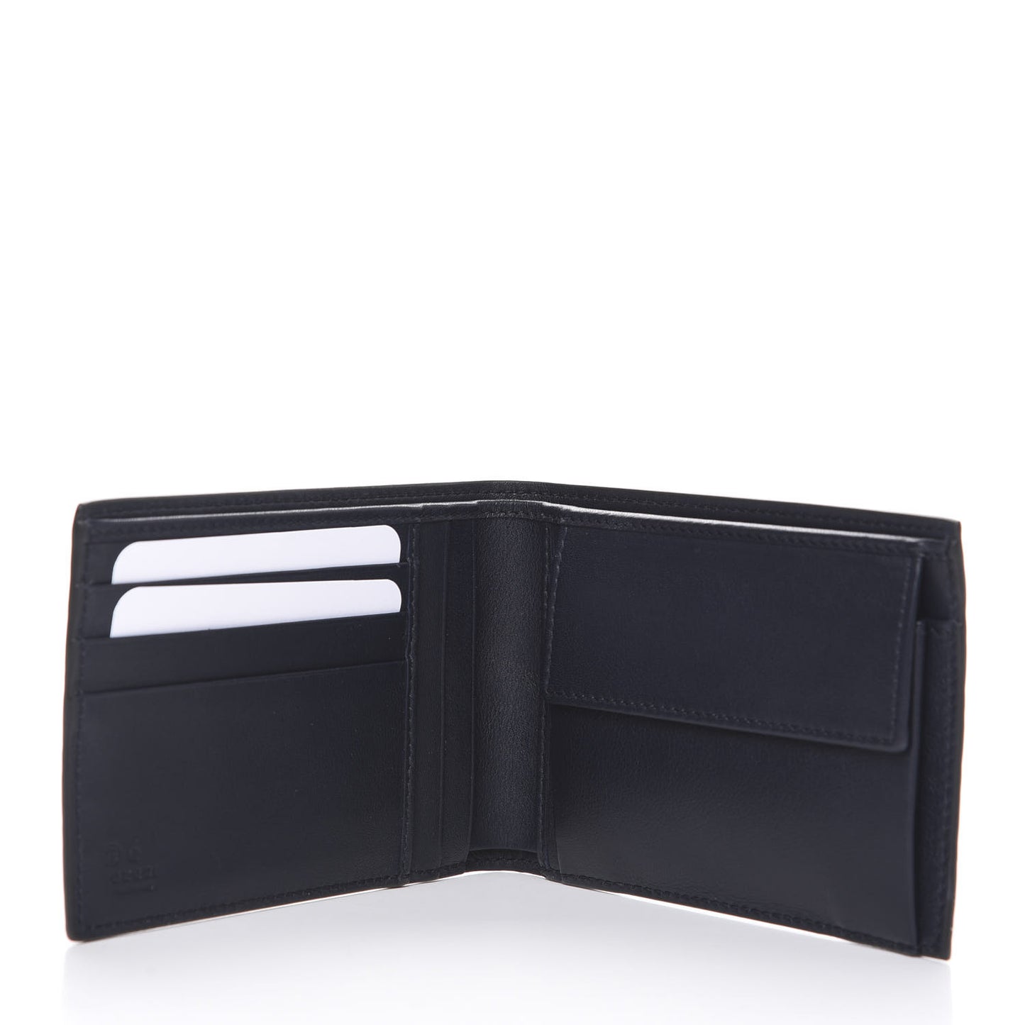 Microguccissima Bi-Fold Wallet Navy Blue