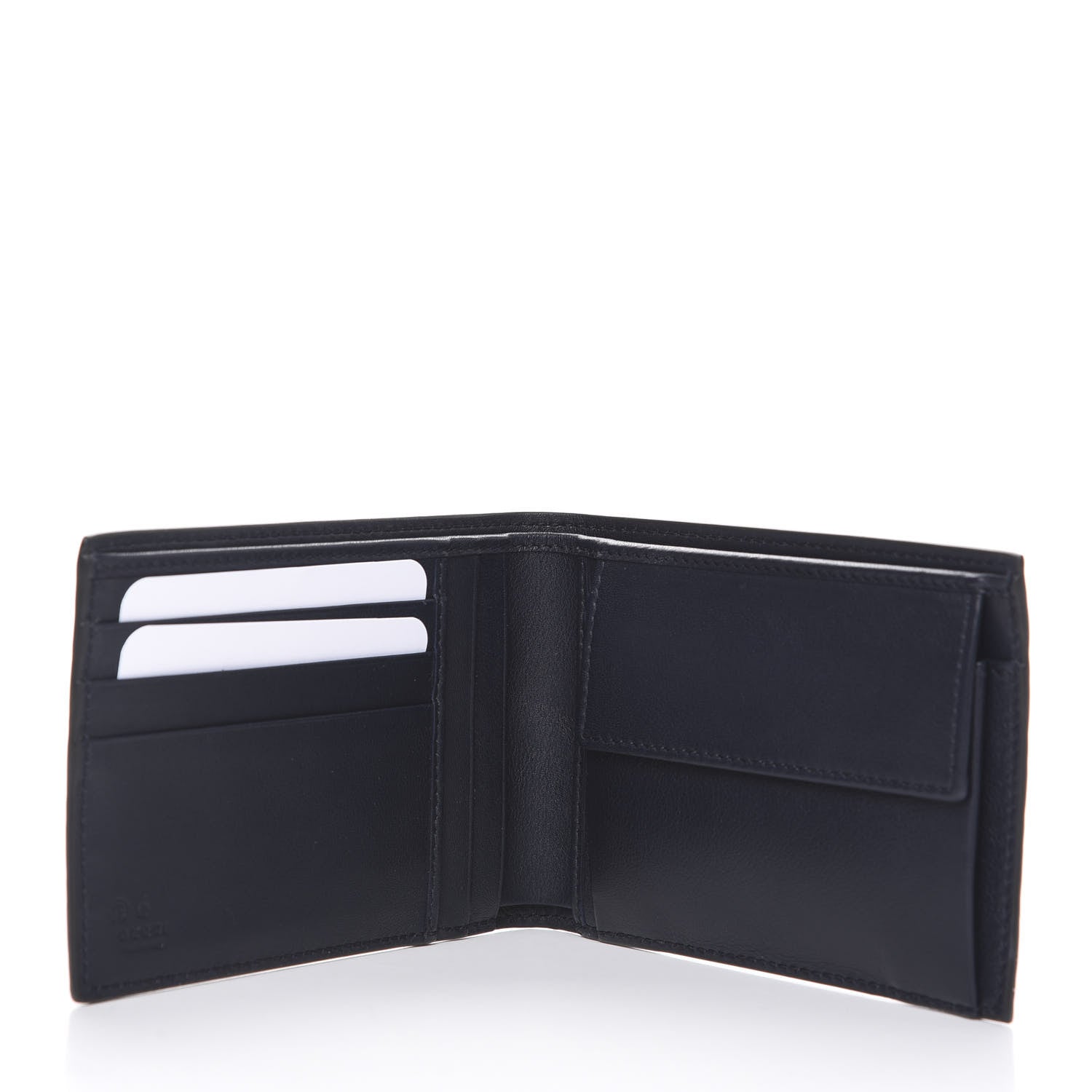 Gucci Microguccissima Bi-Fold Wallet Navy Blue 8 of 14