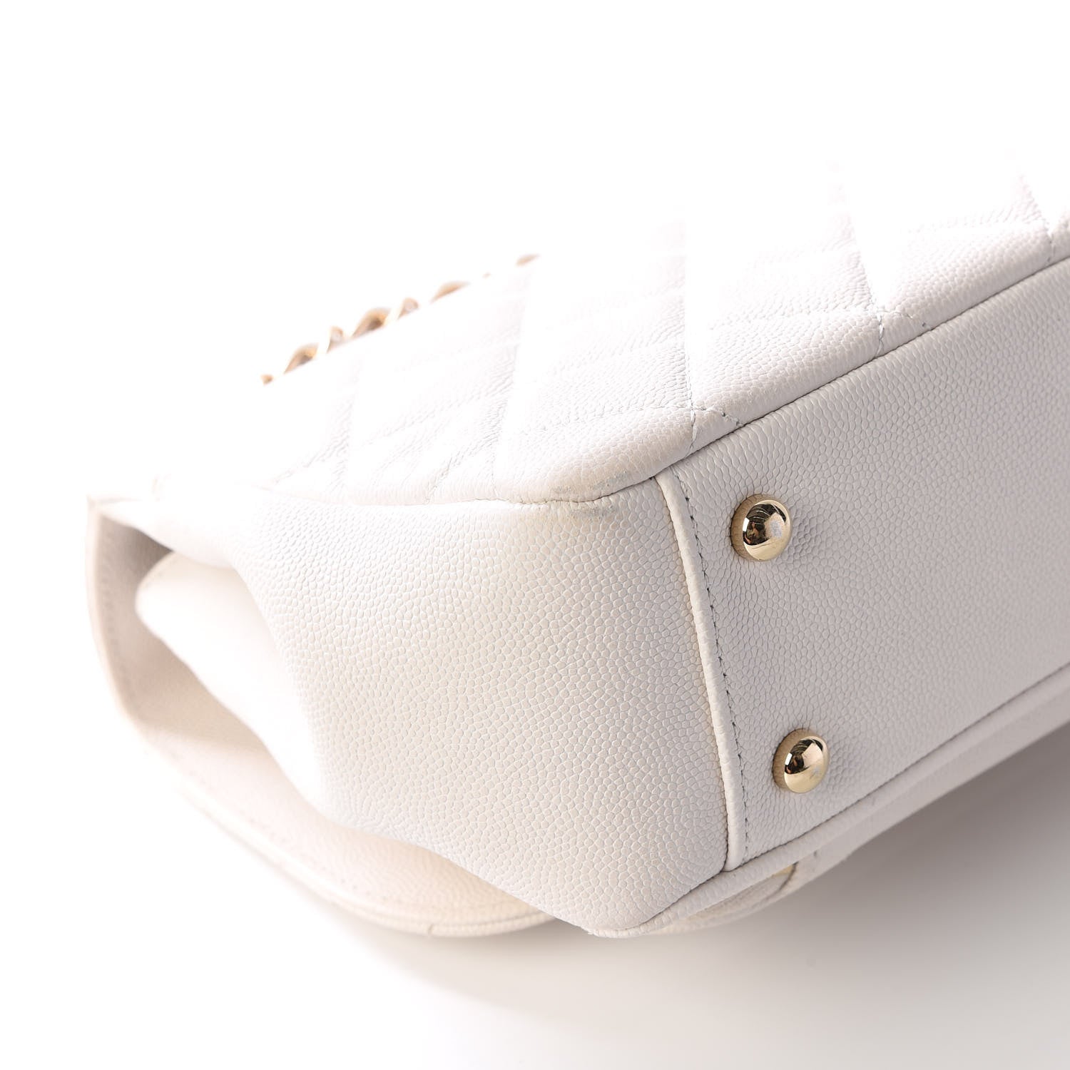 Chanel Caviar Quilted Medium Business Affinity Flap White 7 of 11