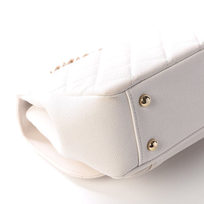 Chanel Caviar Quilted Medium Business Affinity Flap White 7 of 11