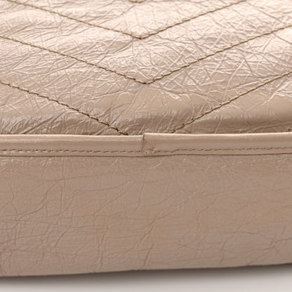 Saint Laurent Crinkled Calfskin Matelasse Monogram Medium Niki Chain Satchel Light Taupe 13 of 14