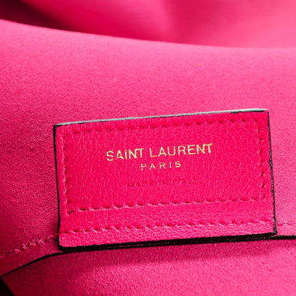 Saint Laurent Calfskin Large Shopping Tote Fuchsia 8 of 11