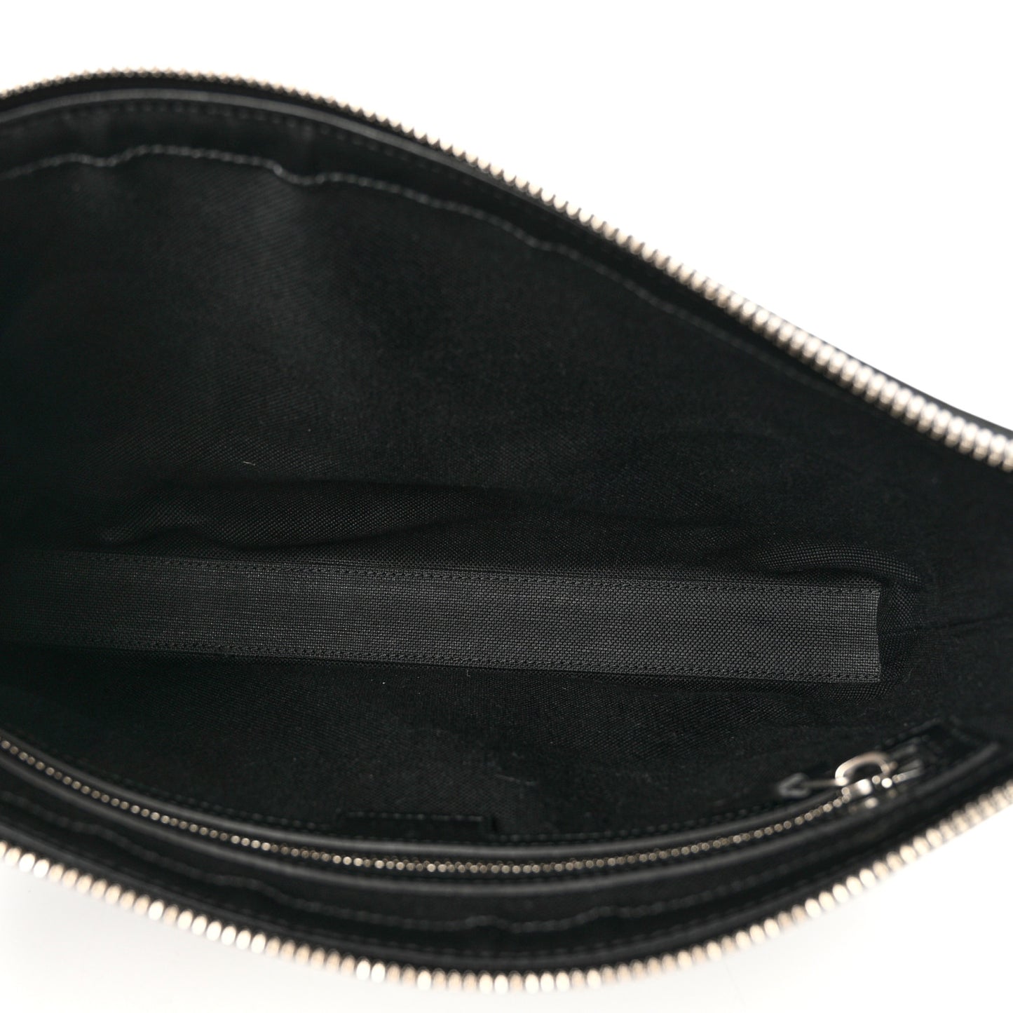 GG Supreme Monogram Azalea Calfskin Retro Interlocking G Wristlet Messenger Bag Black