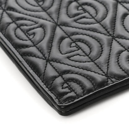 Gucci Calfskin G Rhombus Quilted Documents Holder Black 8 of 9