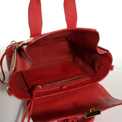 3.1 Phillip Lim 3.1 Textured Calfskin Mini Pashli Satchel Red 5 of 15
