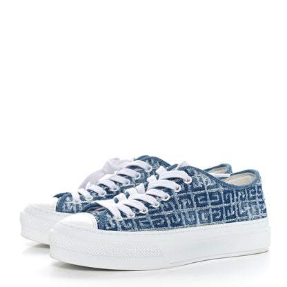 Givenchy Jacquard City 4G Sneakers 36 Blue White 3 of 9