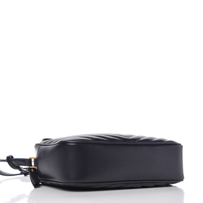 Saint Laurent Calfskin Matelasse Monogram Lou Camera Bag Navy 4 of 11