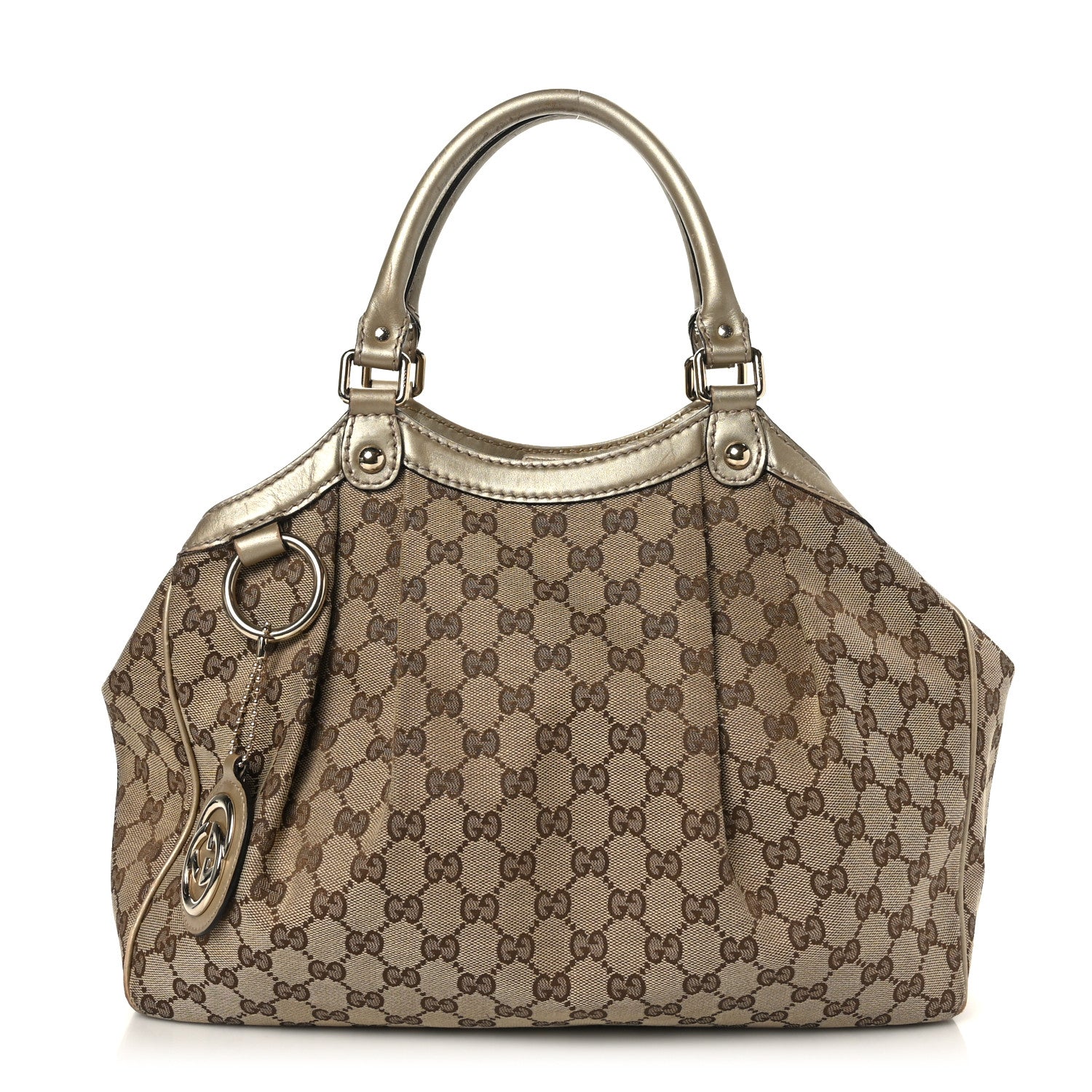 Gucci Monogram Medium Sukey Tote Champagne 1 of 12