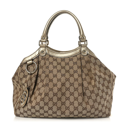 Gucci Monogram Medium Sukey Tote Champagne 1 of 12