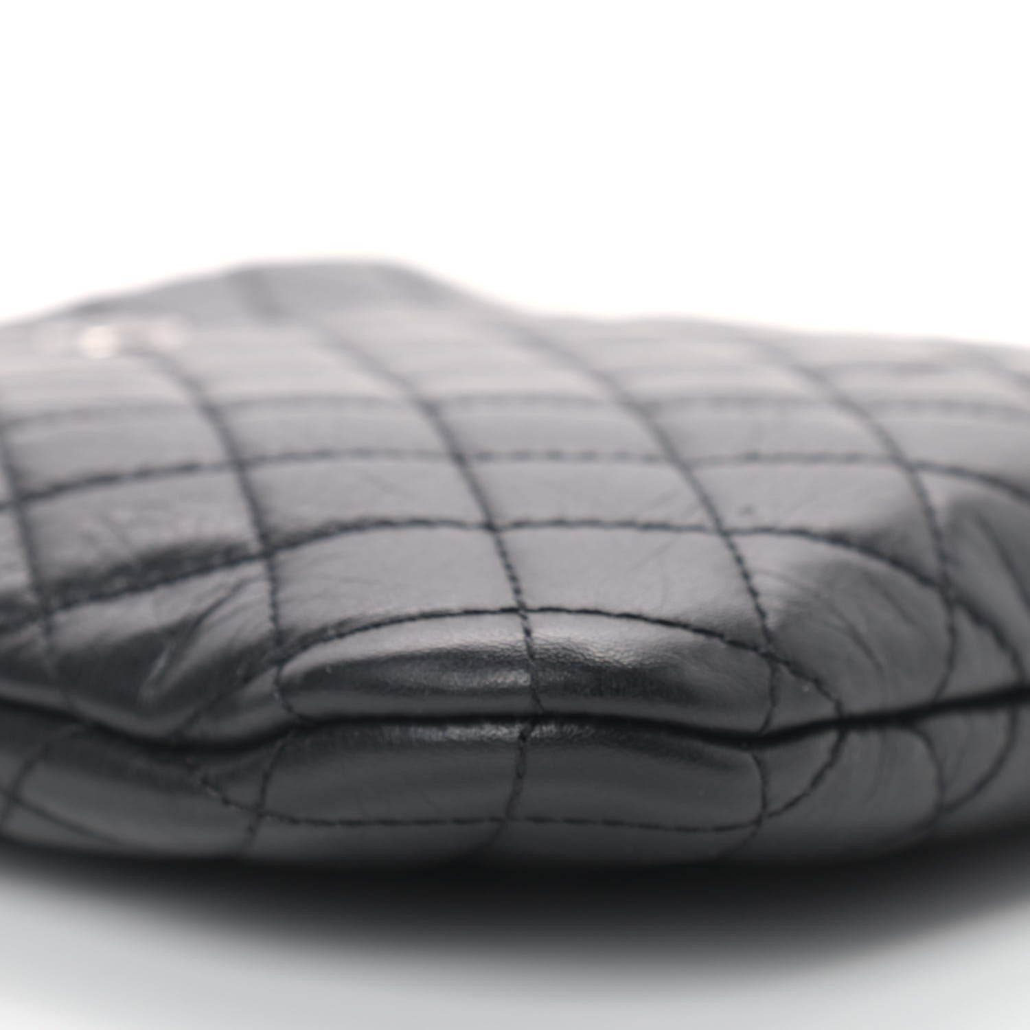 Chanel Aged Calfskin Quilted Crossbody Bag Black 9 of 13