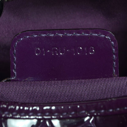 Christian Dior Patent Crocodile Embossed 61 Tote Purple 9 of 9