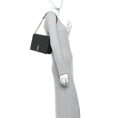 Saint Laurent Lambskin Quilted Mini Becky Chain Bag Vert Fonce 2 of 10