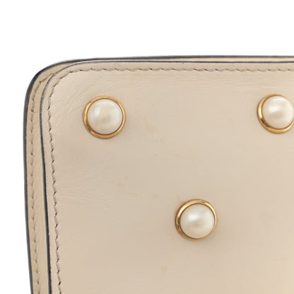 Gucci Nappa Pearl Studded Mini Queen Margaret Broadway Shoulder Bag Mystic White 16 of 18