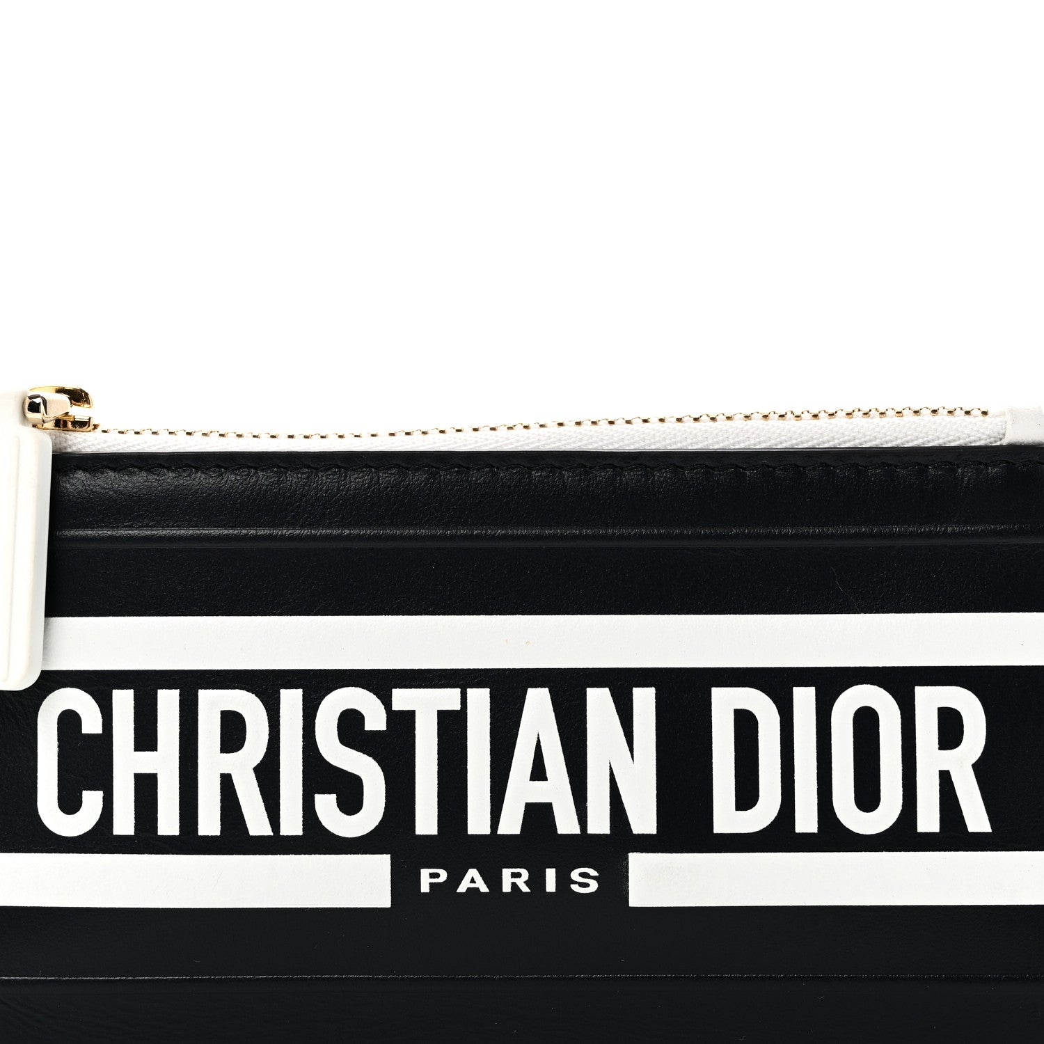 Christian Dior Calfskin Vibe Zip Key Wallet Blue White 7 of 7