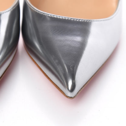 Christian Louboutin Pigalle Follies 100 Pumps 40.5 Antispecchio Silver 8 of 10
