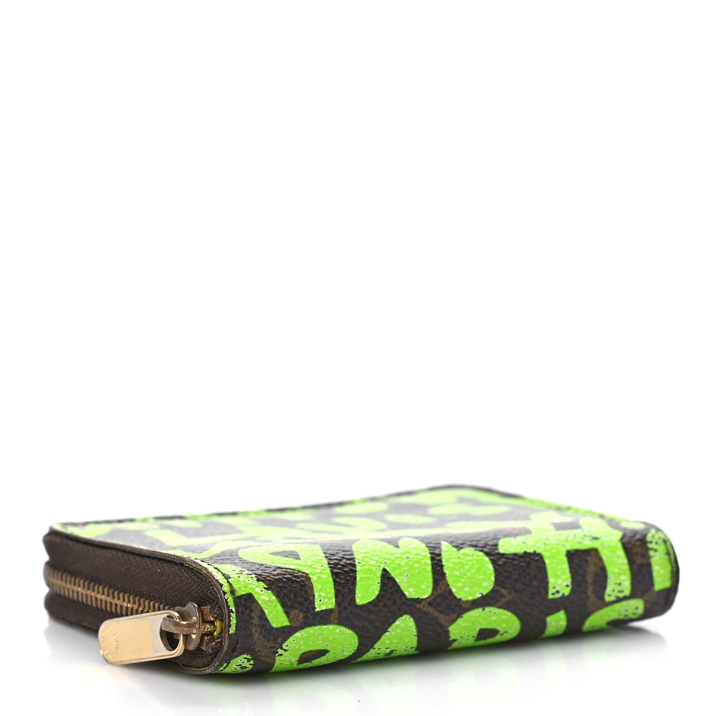 Monogram Graffiti Zippy Coin Purse Wallet Green