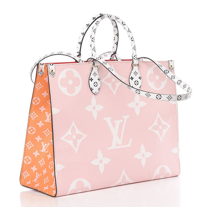 Louis Vuitton Monogram Giant Onthego GM Rouge Rose 4 of 10