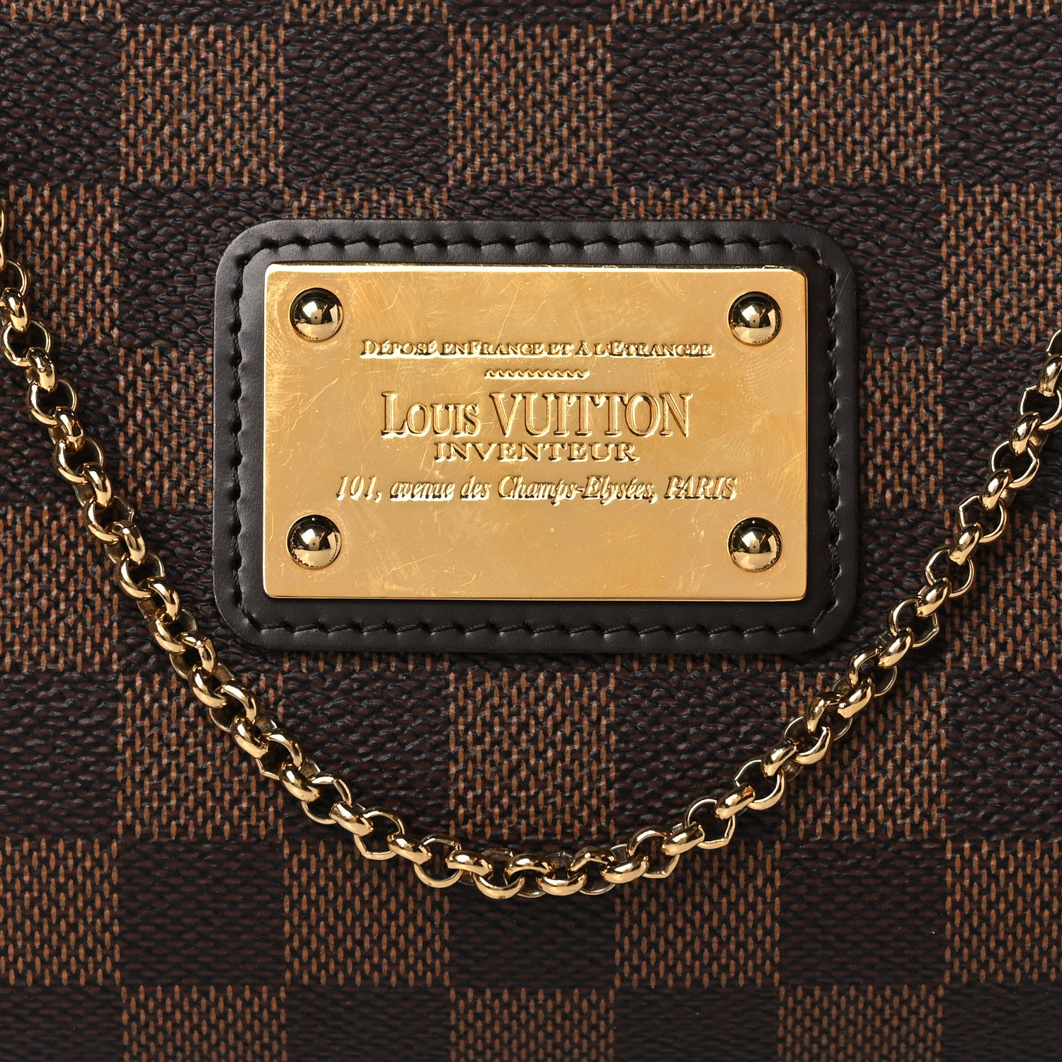 Louis Vuitton Damier Ebene Eva Clutch 9 of 12