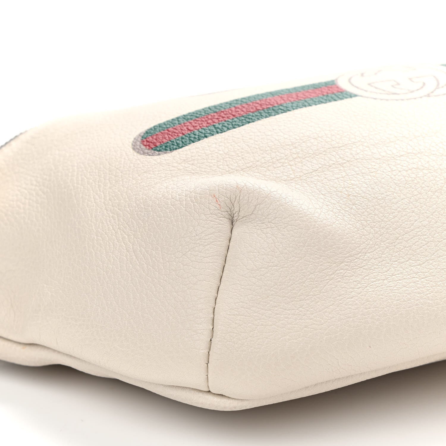 Gucci Grained Calfskin Logo Belt Bag White 8 of 11