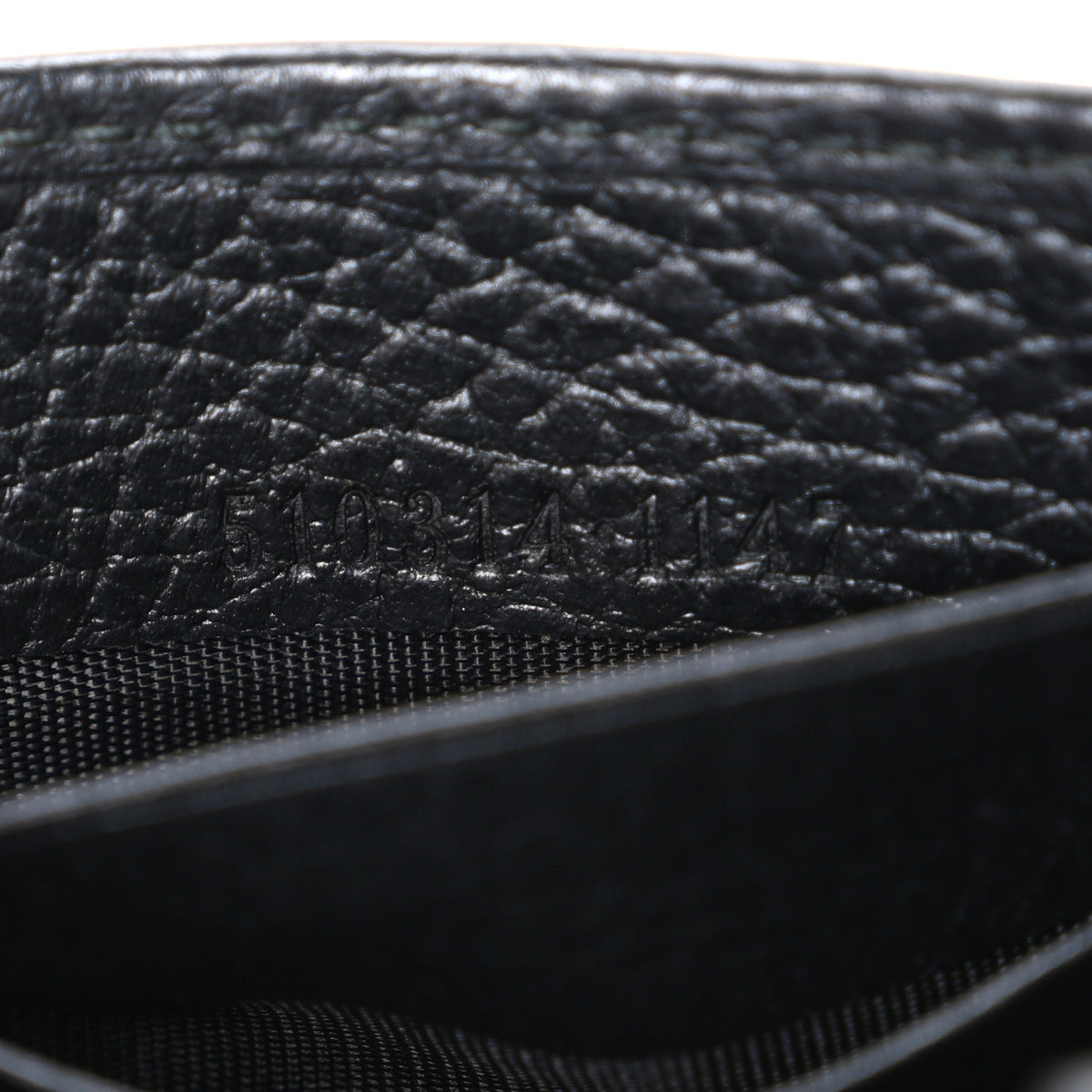 Gucci Dollar Calfskin Interlocking G Chain Wallet Black 7 of 11