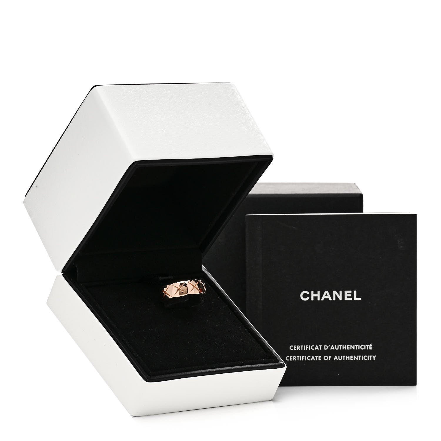 Chanel 18K Beige Gold Small Coco Crush Ring 53 6.5 7 of 7