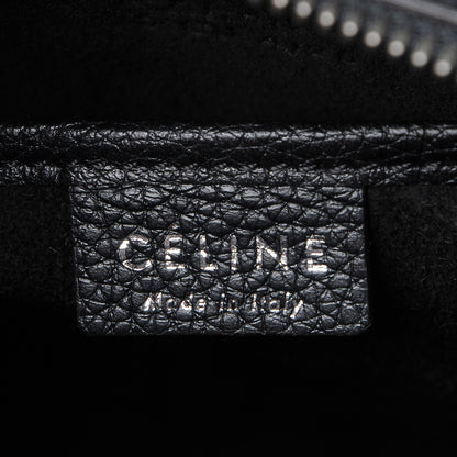Celine Drummed Calfskin Nano Luggage Black 6 of 9