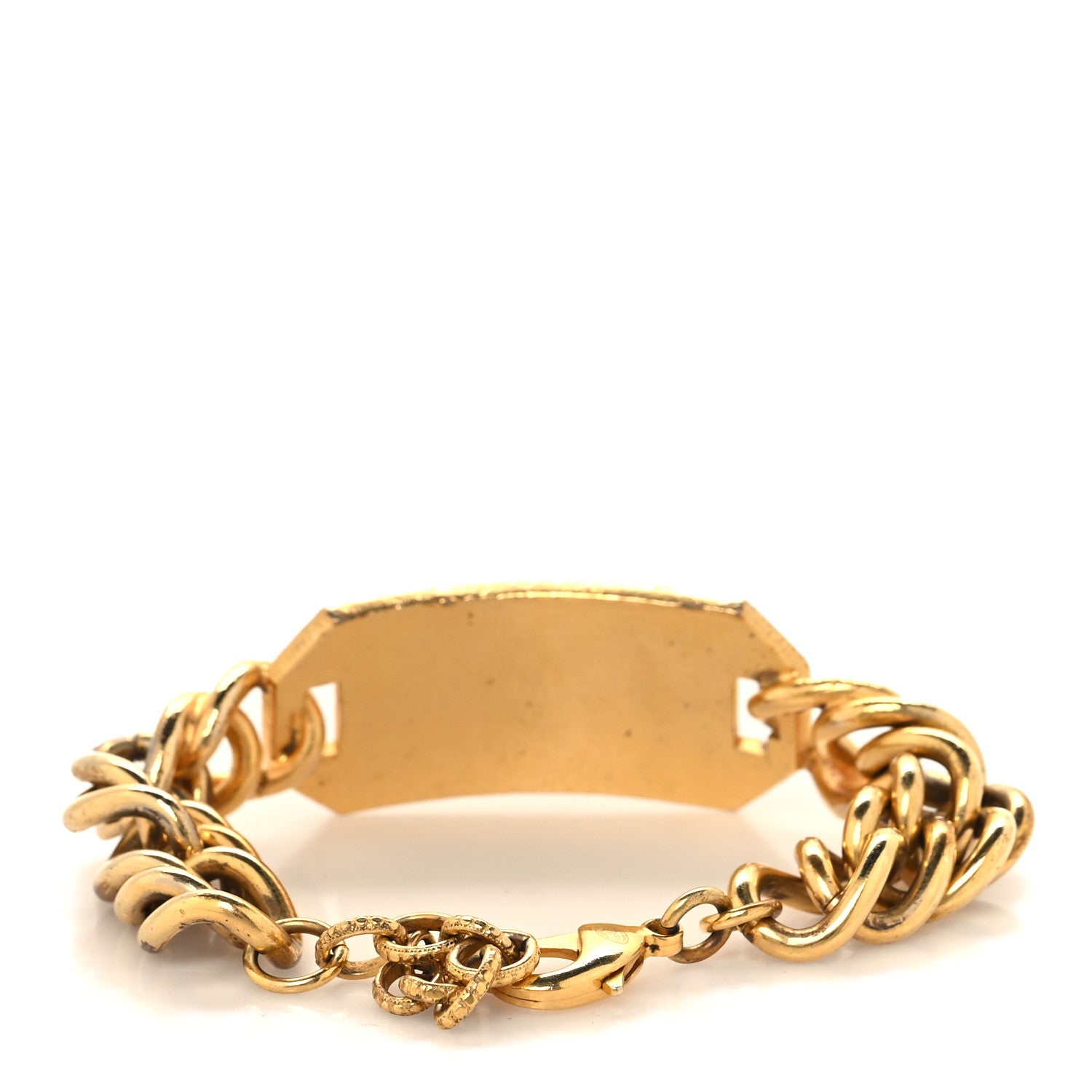 Chanel Metal 31 Rue Cambon Paris ID Chain Bracelet Gold 3 of 4