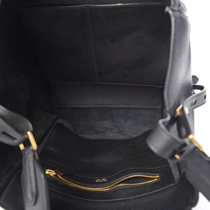 Tom Ford Grained Calfskin Medium Rialto Shoulder Bag Black 4 of 13