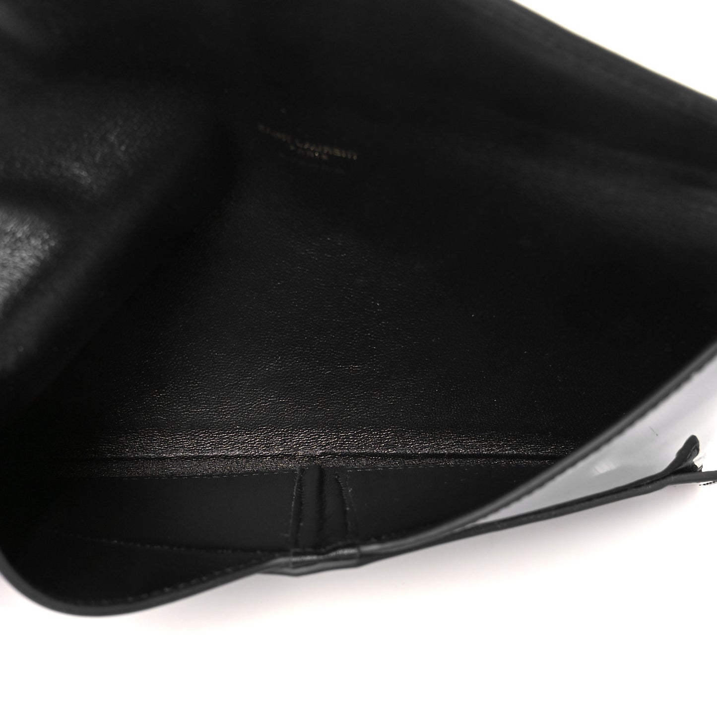 Patent Paloma Envelope Clutch Black Black