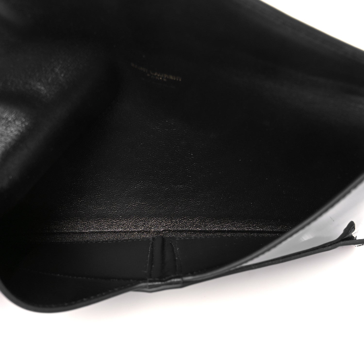 Saint Laurent Patent Paloma Envelope Clutch Black Black 5 of 8