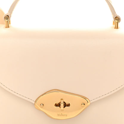 Mulberry High Gloss Calfskin Lana Small Top Handle Eggshell 7 of 11
