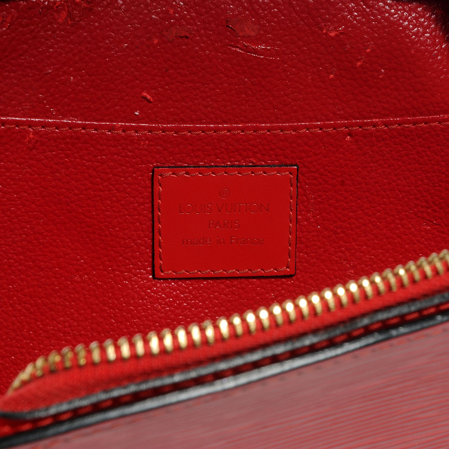 Epi Dauphine Cosmetic Pouch 24 Makeup Red