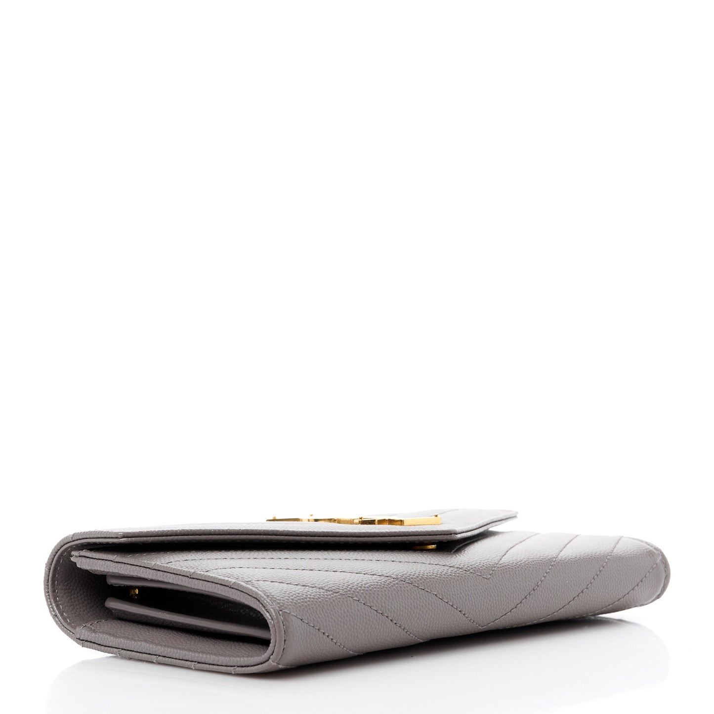 Grain De Poudre Matelasse Chevron Monogram Flap Wallet Storm