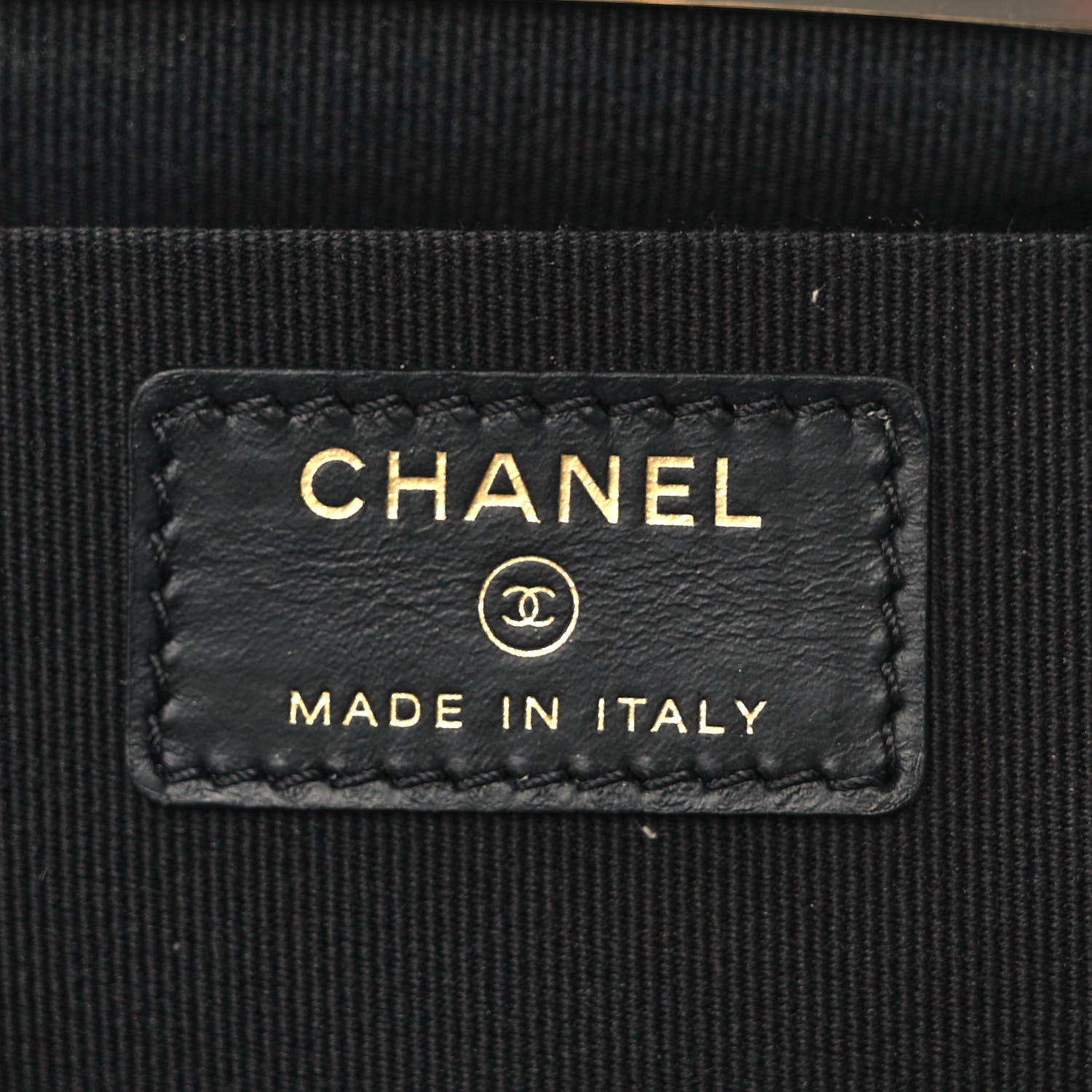 Chanel Shiny Calfskin Quilted Flap Phone Holder With Chain Black 6 of 9