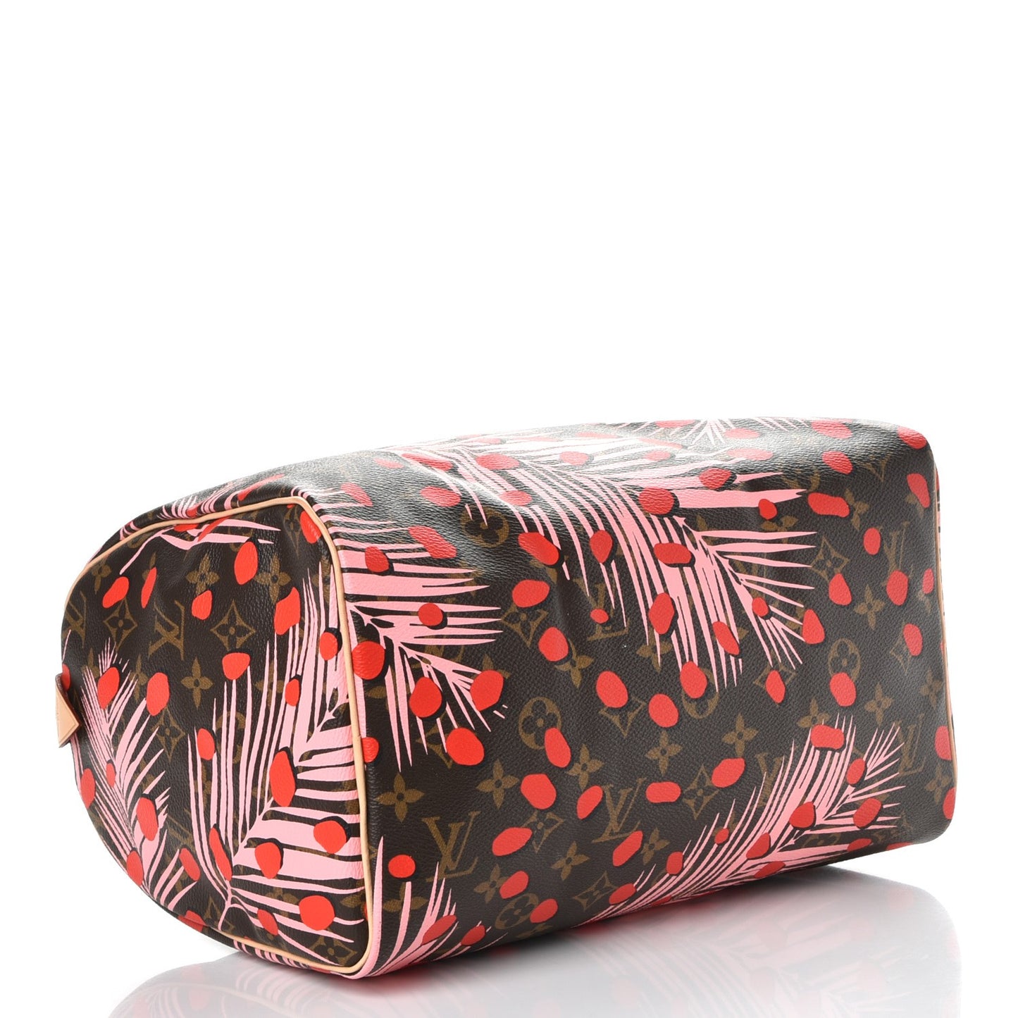 Monogram Jungle Dots Speedy 30 Sugar Pink Poppy