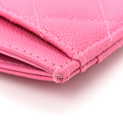 Chanel Caviar Quilted Card Holder Fuchsia 10 of 11