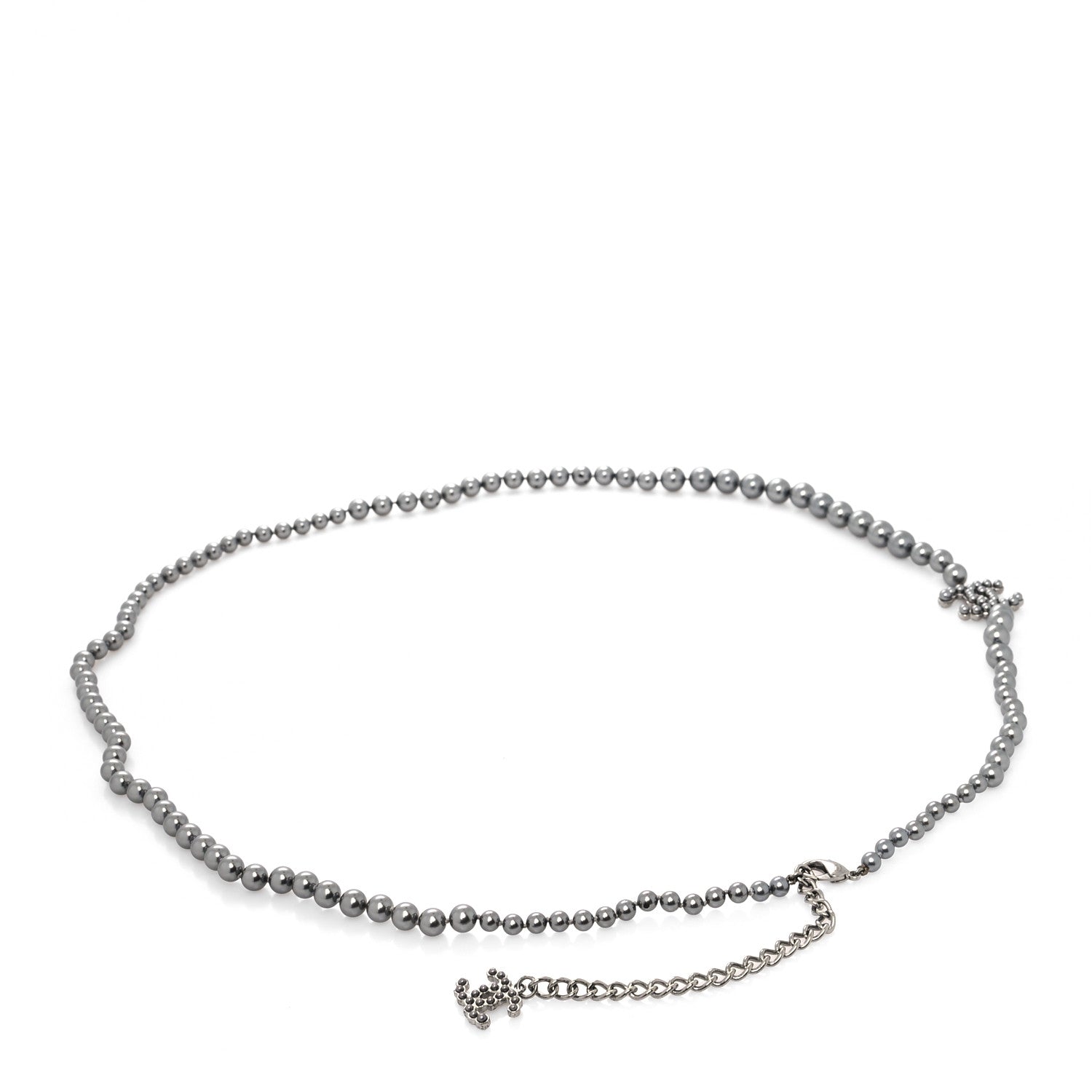 Chanel Ruthenium Pearl CC Belt Black 2 of 5