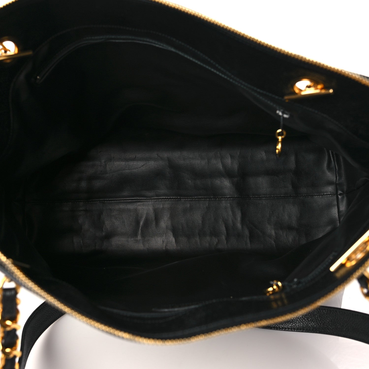 Chanel Caviar CC Shopper Tote Black 6 of 8