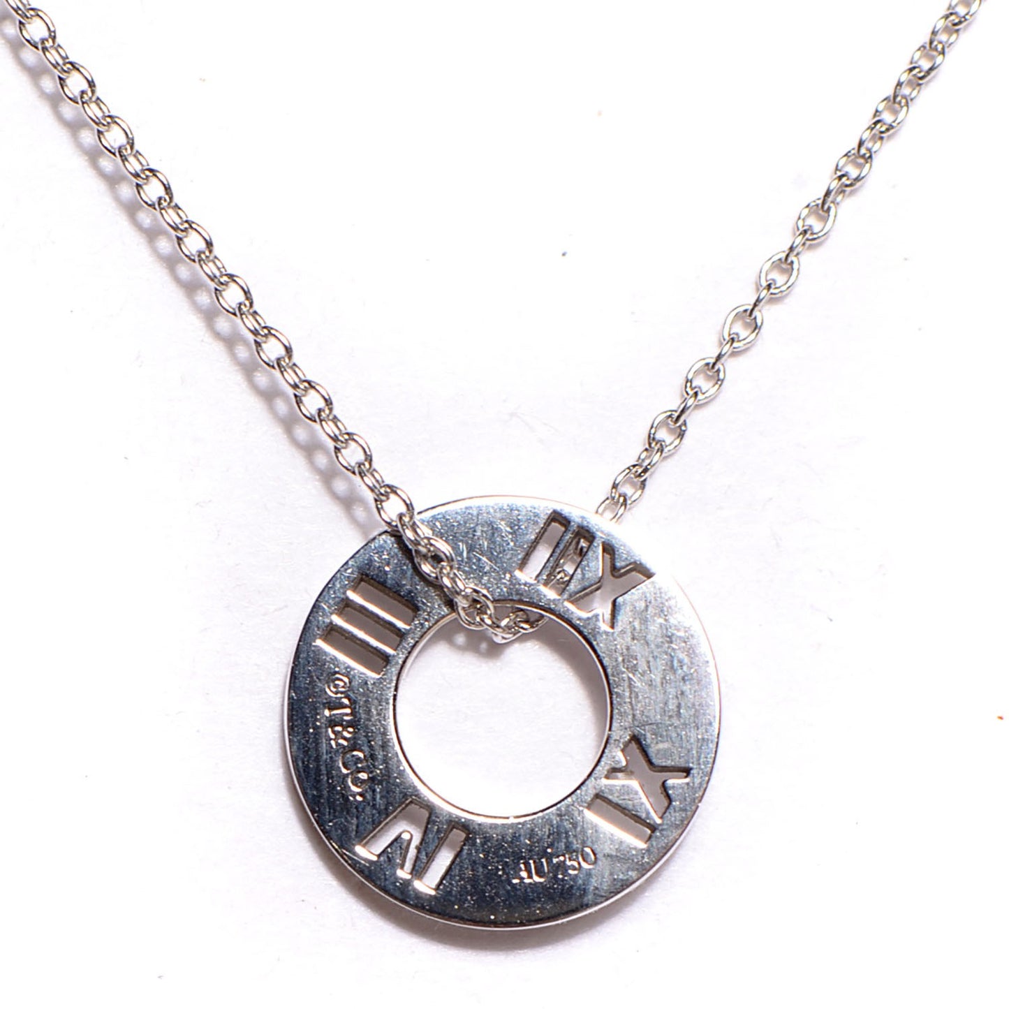 18K White Gold Diamond Atlas Pierced Pendant
