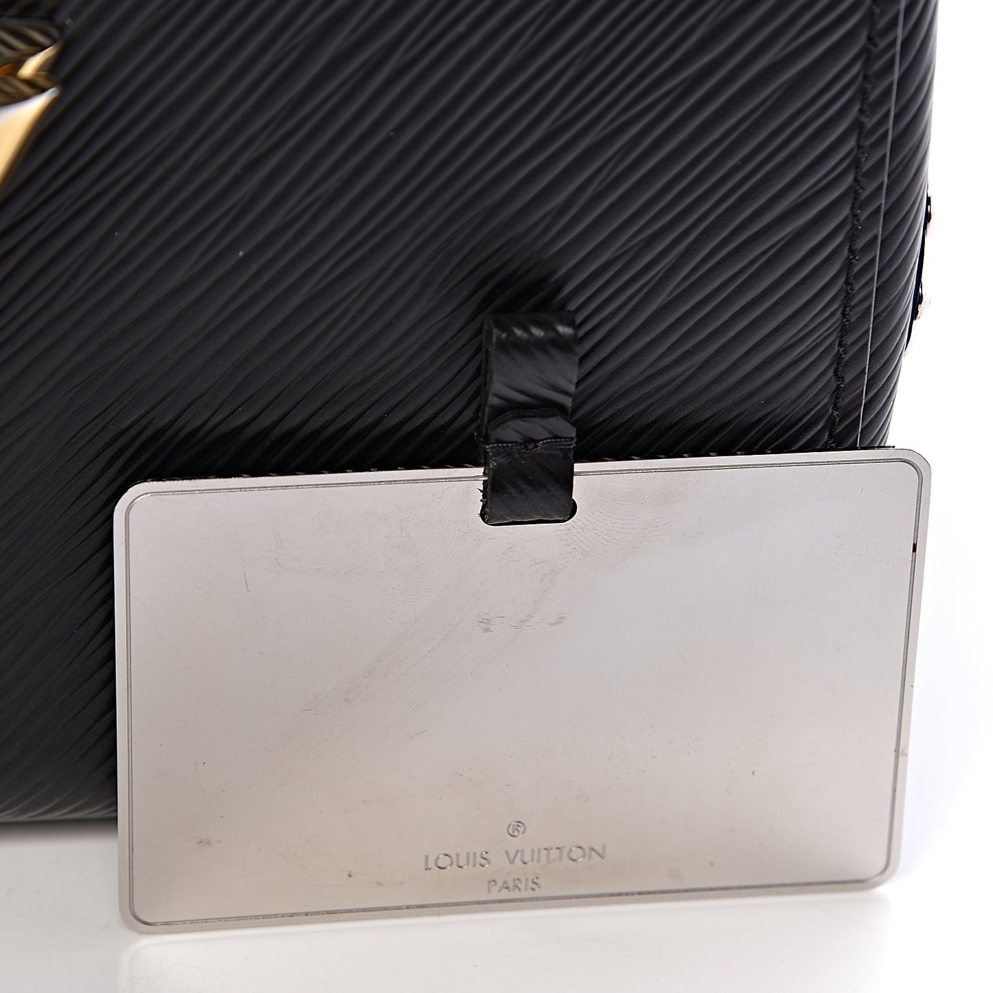 Epi Mechanical Flowers Twist Shoulder Bag MM Black