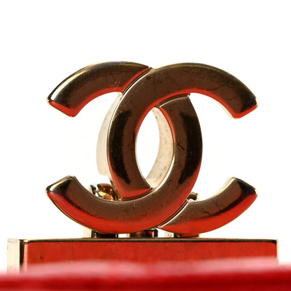 Chanel Caviar Quilted Golden Class Wallet On Chain WOC Red 12 of 14